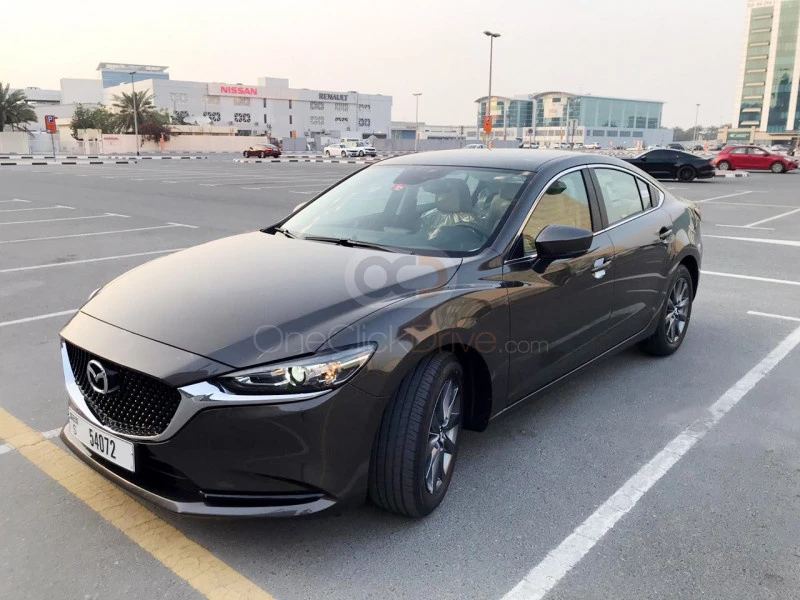 Black Mazda 6 2020 for rent in Dubai 6